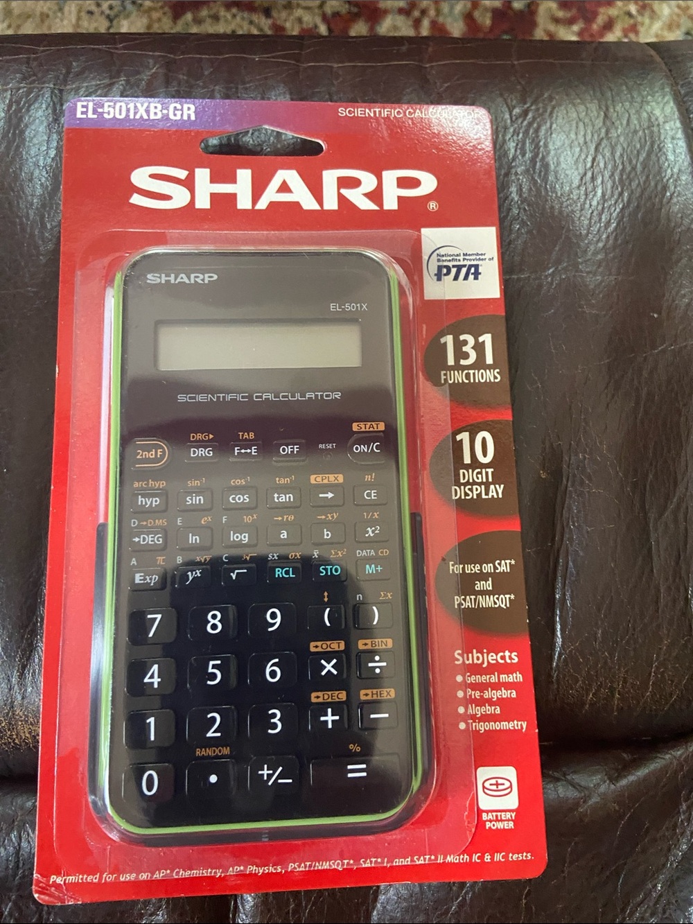 EL-501XB-GR Scientific Sharp Calculator - Black